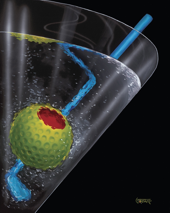 Michael Godard Golf Martini (SN)